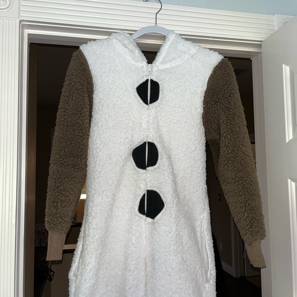 olaf sherpa onesie